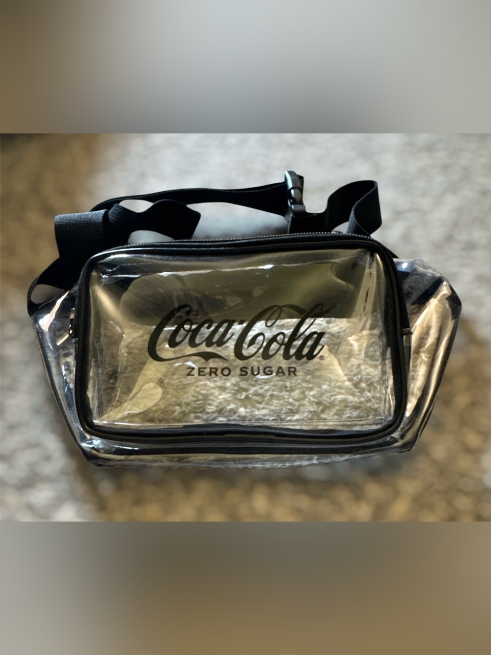 Coca Cola Clear Zero Sugar Black-Trim Belt Bag / Fanny Pack